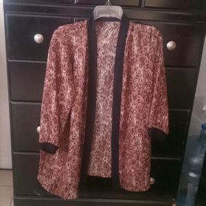 Sheer Animal Print Jacket/Cover